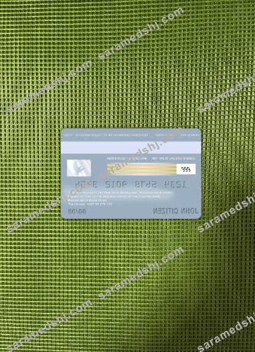 Bosnia and Herzegovina Central bank visa card photolook back